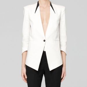Helmut Lang White and Black Blazer